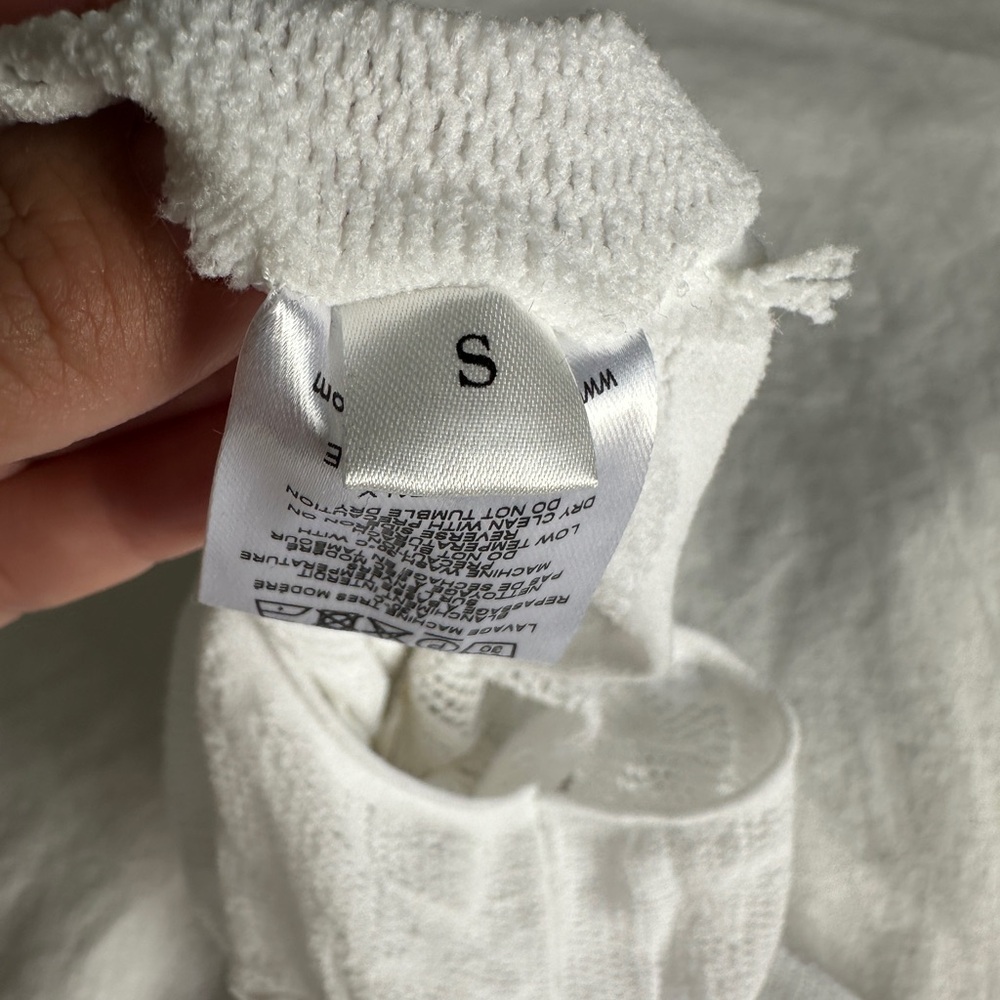 Small Marine Serre White Moon Fishnet Top - Picture 6 of 10